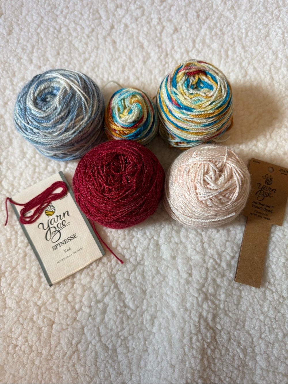 Yarn Bee yarn cakes